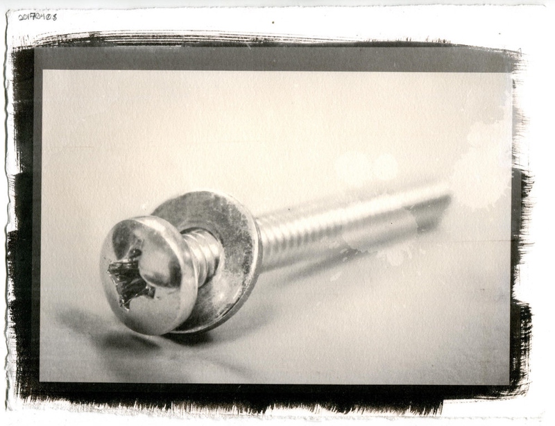 Bolt. Silver halide kallitype on paper.